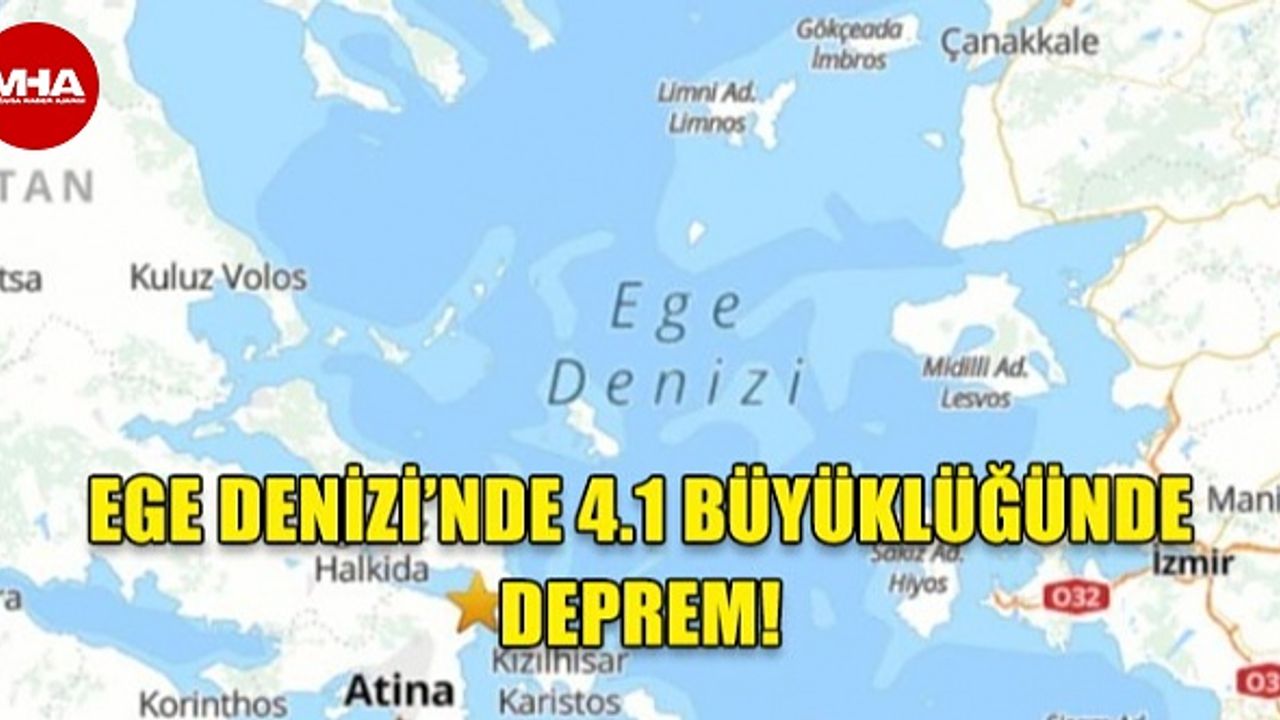 EGE DENİZİ'NDE KORKUTAN DEPREM!