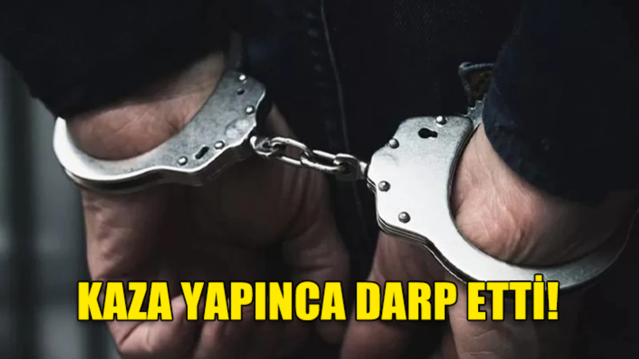 KAZA YAPINCA DARP ETTİ!