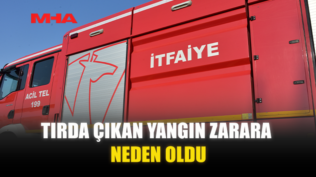 TIRDA ÇIKAN YANGIN ZARARA YOL AÇTI