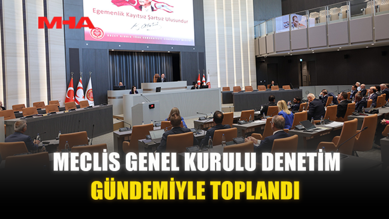 MECLİS GENEL KURULU DENETİM GÜNDEMİYLE TOPLANDI