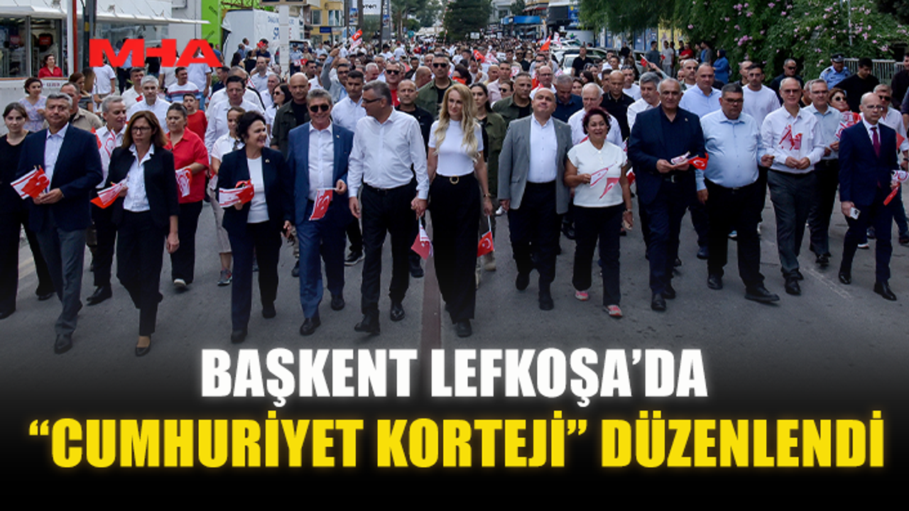 BAŞKENT LEFKOŞA’DA “CUMHURİYET KORTEJİ” DÜZENLENDİ…