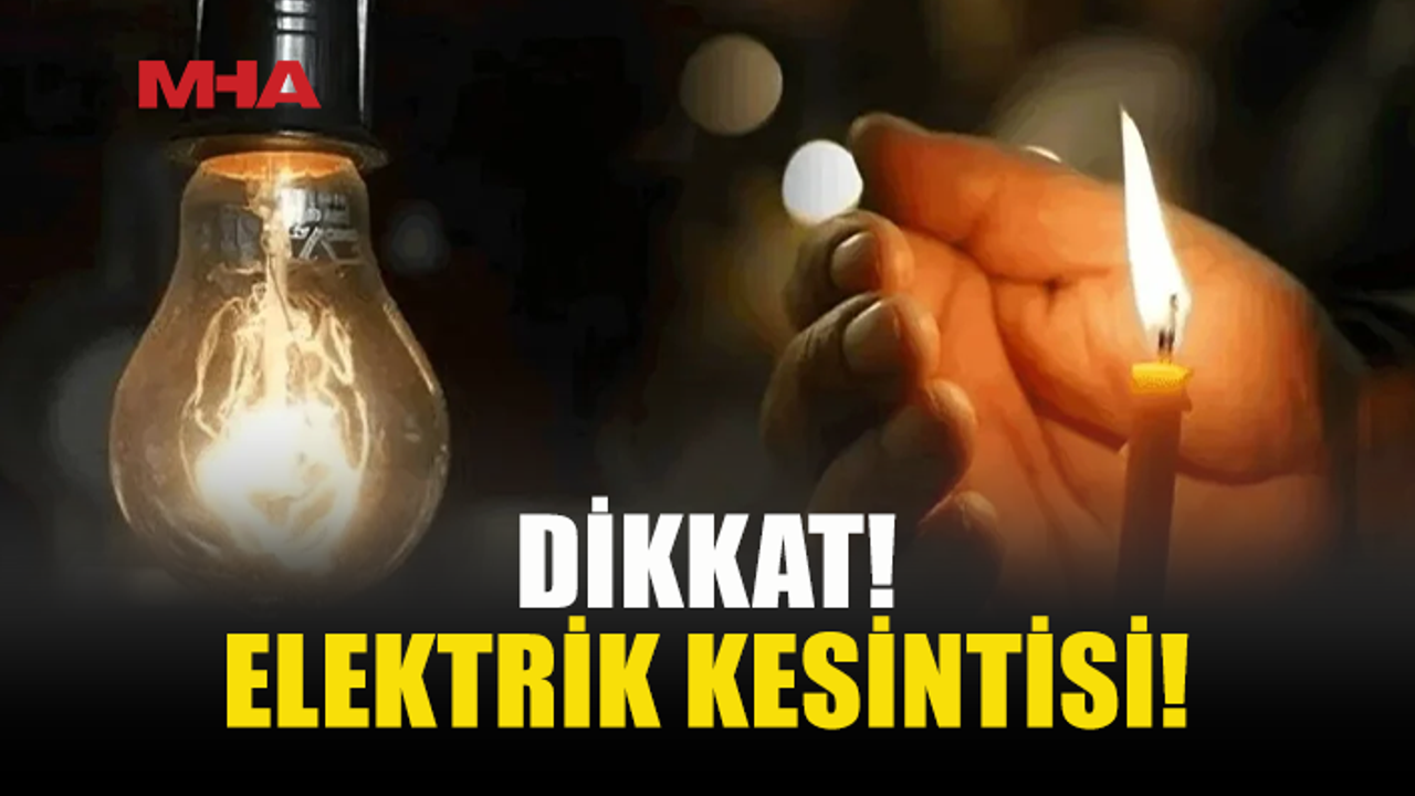 Ydü çevresinde Cuma Günü Elektrik Kesintisi
