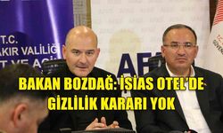 ADALET BAKANI BEKİR BOZDAĞ, İSİAS OTEL GİZLİLİK KARARI İLE İLGİLİ AÇIKLAMADA BULUNDU