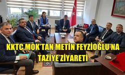 KKTC MOK’TAN METİN FEYZİOĞLU’NA TAZİYE ZİYARETİ