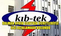 KIBRIS TÜRK ELEKTRİK KURUMU GENEL MÜDÜRÜ DALMAN AYDIN, AÇIKLAMADA BULUNDU