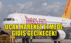 UÇAK HAREKET ETMEDİ; GİDİŞ GECİKECEK!