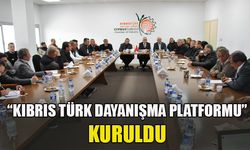 'KIBRIS TÜRK DAYANIŞMA PLATFORMU' KURULDU