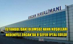 ERCAN’DA 8 SEFER İPTAL EDİLDİ