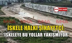 İSKELE BÖLGESİNDE VATANDAŞLAR YOLLARA İSYAN ETTİ...