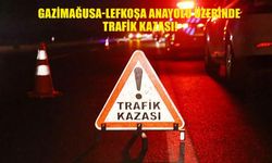 GAZİMAĞUSA-LEFKOŞA ANAYOLU ÜZERİNDE TRAFİK KAZASI!