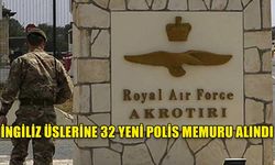 İNGİLİZ ÜSLERİNE ARALARINDA KIBRISLI TÜRKLERİN DE OLDUĞU 32 YENİ POLİS MEMURU ALINDI