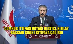 CUMHUR İTTİFAKI ORTAĞI DESTİCİ, KIZILAY BAŞKANI KINIK'I İSTİFAYA ÇAĞIRDI