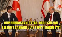 CUMHURBAŞKANI TATAR, ORDU GÜLYALI BELEDİYE BAŞKANI ULAŞ TEPE'Yİ KABUL ETTİ