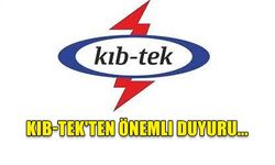 KIB-TEK'TEN ÖNEMLI DUYURU...