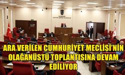 ARA VERİLEN CUMHURİYET MECLİSİ’NİN OLAĞANÜSTÜ TOPLANTISINA DEVAM EDİLİYOR