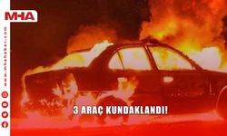 3 ARAÇ KUNDAKLANDI!