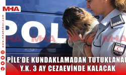 PİLE’DE KUNDAKLAMADAN TUTUKLANAN Y.K. 3 AY CEZAEVİNDE KALACAK