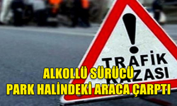 ALKOLLÜ SÜRÜCÜ OTOPARKTA KAZA YAPTI