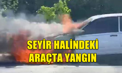 GİRNE'DE ARAÇ YANGINI