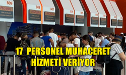 YENİ ERCAN HAVALİMANI'NDA 17 PERSONEL MUHACERET HİZMETİ VERİYOR