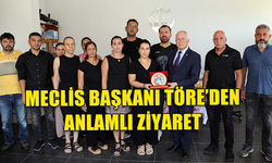 CUMHURİYET MECLİSİ BAŞKANI TÖRE, ŞAMPİYON MELEKLERİ YAŞATMA DERNEĞİ'Nİ ZİYARET ETTİ