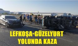 LEFKOŞA-GÜZELYURT YOLUNDA ALAYKÖY ÇEMBERİ YAKINLARINDA KAZA