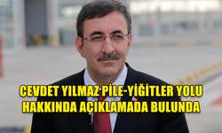 TÜRKİYE CUMHURİYETİ CUMHURBAŞKANI YARDIMCISI CEVDET YILMAZ PİLE YOLU HAKKINDA AÇIKLAMADA BULUNDU