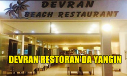 GAZİMAĞUSA'DA DEVRAN RESTORAN'DA YAĞLARIN ALEVLENMESİ SONUCU YANGIN ÇIKTI