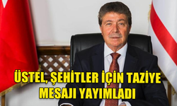 ÜSTEL, ŞEHİTLER İÇİN TAZİYE MESAJI YAYIMLADI