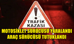 LEFKOŞA'DA KAZA MOTOSİKLET SÜRÜCÜ YARALANDI, ARAÇ SÜRÜCÜSÜ TUTUKLANDI