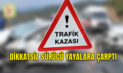 GİRNE'DE DİKKATSİZ ARAÇ SÜRÜCÜSÜ YAYALARA ÇARPTI