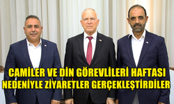 ZORLU TÖRE, DİN GÖREVLİLERİ DERNEĞİ VE DİN GÖREVLİLERİ SENDİKASI’NDAN YETKİLİLERİ KABUL ETTİ