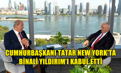 CUMHURBAŞKANI TATAR, NEW YORK'TA BİNALİ YILDIRIM'I KABUL ETTİ