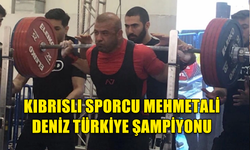 KKTC HALTER VE VÜCUT GELİŞTİRME FEDERASYONU MİLLİ TAKIMI SPORCUSU MEHMETALİ DENİZ’DEN POWERLİFTİNG TÜRKİYE REKORU…..