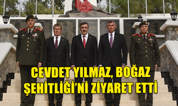 TÜRKİYE CUMHURBAŞKANI YARDIMCISI YILMAZ, BOĞAZ ŞEHİTLİĞİ'Nİ ZİYARET ETTİ