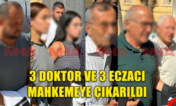 'SAHTE REÇETE SORUŞTURMASI' KAPSAMINDA 3 DOKTOR VE 3 ECZACI BUGÜN MAHKEMEYE ÇIKARILDI