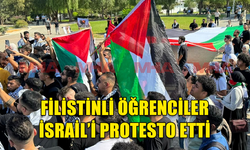 FİLİSTİNLİ ÖĞRENCİLER İSRAİLİ PROTESTO ETTİ