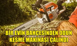 İSKELE'DE BİR EVİN BAHÇESİNDEN ODUN KESME MAKİNASI ÇALINDI