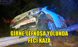 GİRNE-LEFKOŞA YOLUNDA FECİ KAZA...