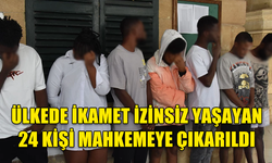 ÜLKEDE İKAMET İZİNSİZ YAŞAYAN 24 KİŞİ MAHKEME HUZURUNA ÇIKARILDI