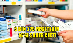 GEÇİTKALE ECZANESİ’NE SON 8 AYDA 3 BİN 275 REÇETE YAZILDI, 16’SI SAHTE ÇIKTI