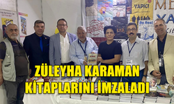 GAZETECİ ZÜLEYHA KARAMAN, DAVETLİ OLARAK KATILDIĞI, 13. KOCAELİ KİTAP FUARI’NDA KİTAPLARINI İMZALADI