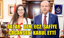 CUMHURBAŞKANI TATAR, DÜNYA ECZACILIK FEDERASYONU GENÇ ECZACILAR BİRLİĞİ BAŞKANI ÇAĞANSEL’İ KABUL ETTİ