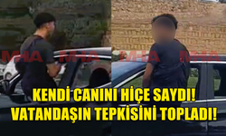 GAZİMAĞUSA ANIT ÇEMBERİ'NDE GENÇLERİN TEHLİKELİ SÜRÜŞÜ, VATANDAŞLAR TARAFINDAN TEPKİ GÖRDÜ