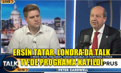 CUMHURBAŞKANI TATAR, LONDRA'DA TALK TV'DE PROGRAMA KATILDI