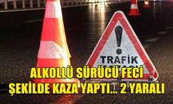 GİRNE-ALSANCAK YOLU'NDA KORKUTAN KAZA.. ALKOLLÜ ARAÇ SÜRÜCÜSÜ TAŞ DUVARA ÇARPARAK DURDU!