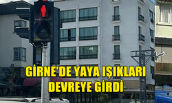 GİRNE'DE AHMET MİTHAT BERBEROĞLU KAVŞAĞI'NDA YAYA IŞIKLARI DEVREYE GİRDİ