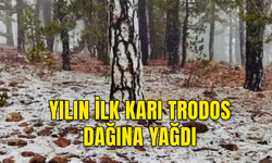 TRODOS'A İLK KAR BUGÜN DÜŞTÜ