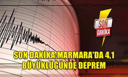 SON DAKİKA:MARMARA'DA 4,1 BÜYÜKLÜĞÜNDE DEPREM...İSTANBUL'DA HİSSEDİLDİ