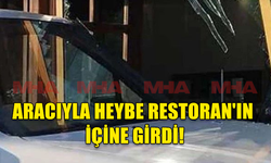 ARACIYLA HEYBE RESTORAN'IN İÇİNE GİRDİ!